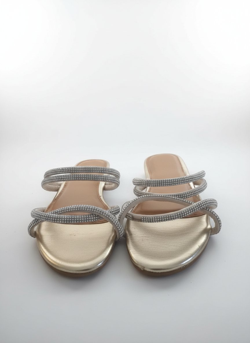Claquette dore plat neuf