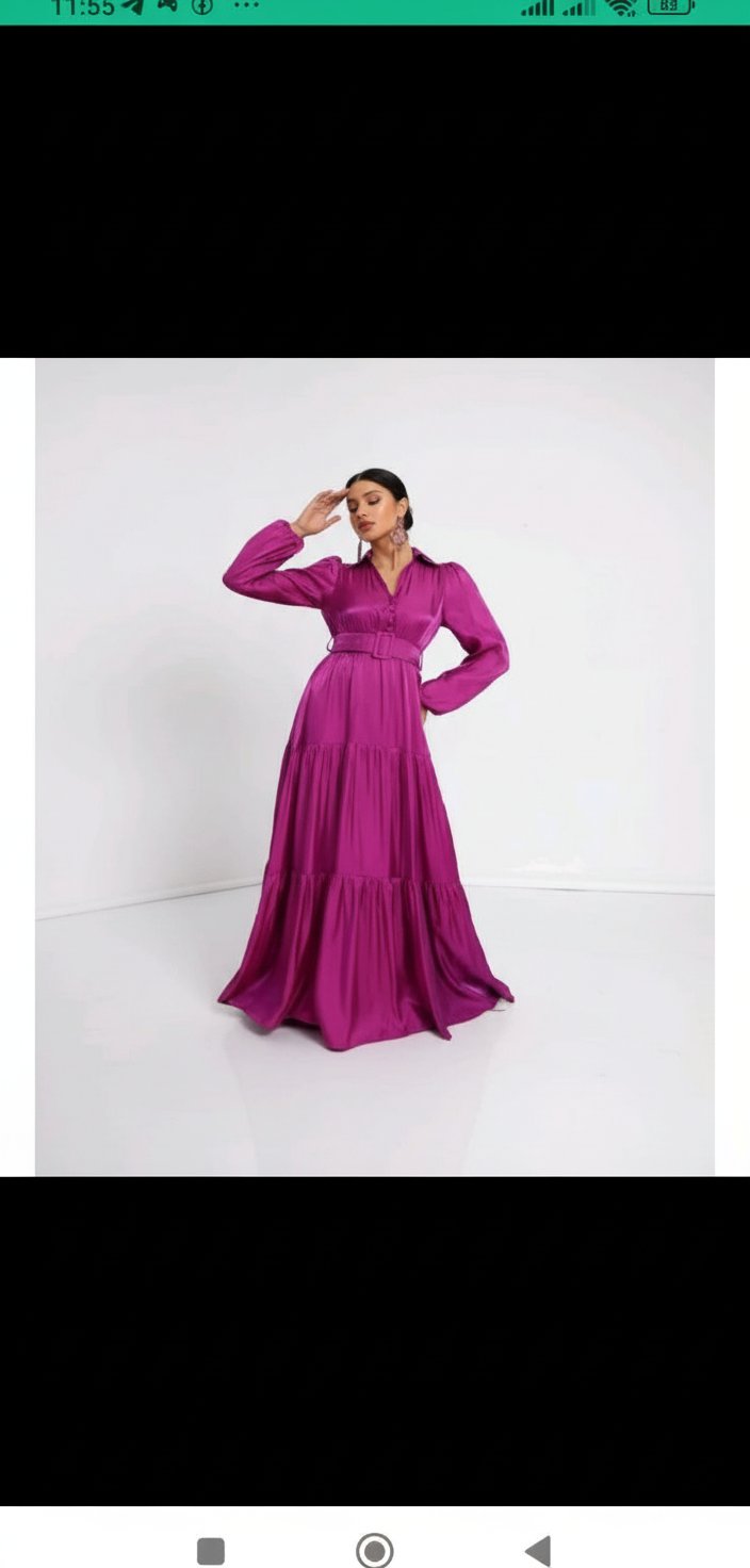 Robe violette tres chic 