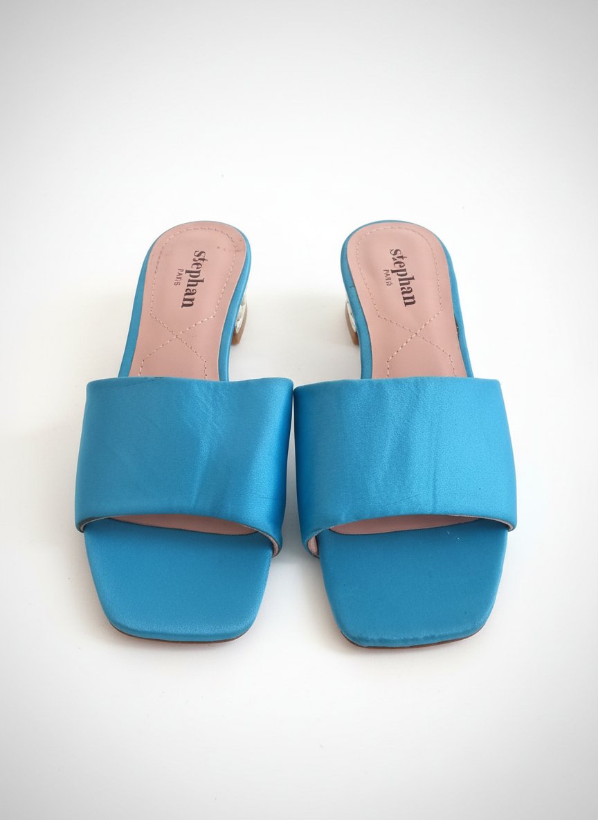 Mules importe bleu