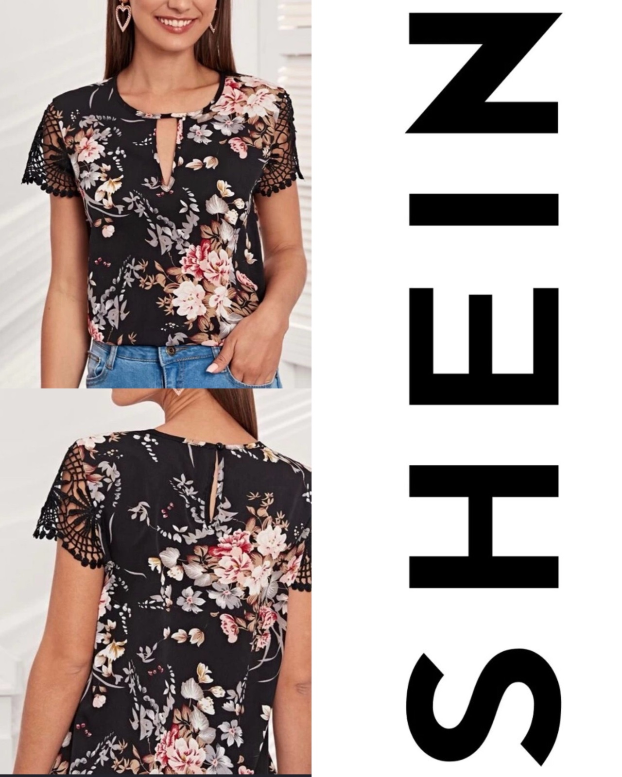 Top fleuri sheîn 
