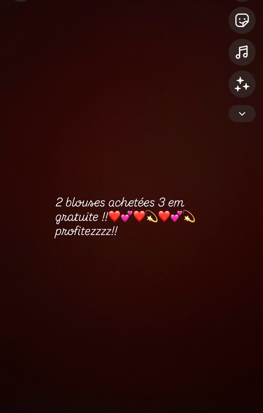 Blouse gratuite