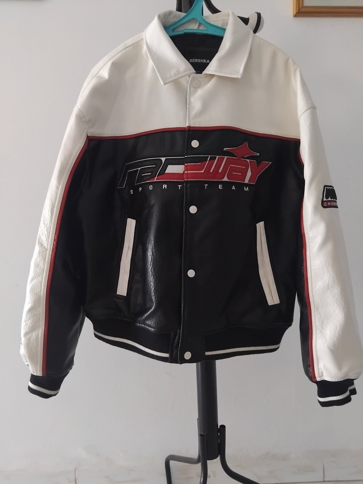 VESTE SIMILICUIR RACER