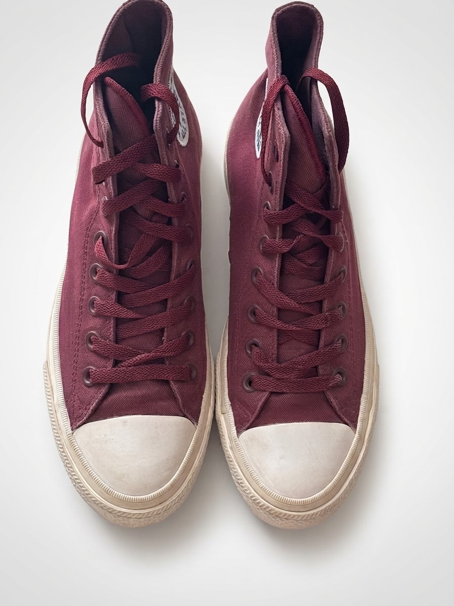 Converses rouge bordeau