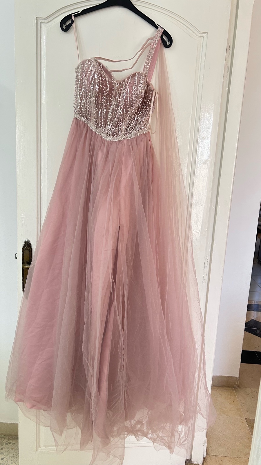 Robe soirée rose 