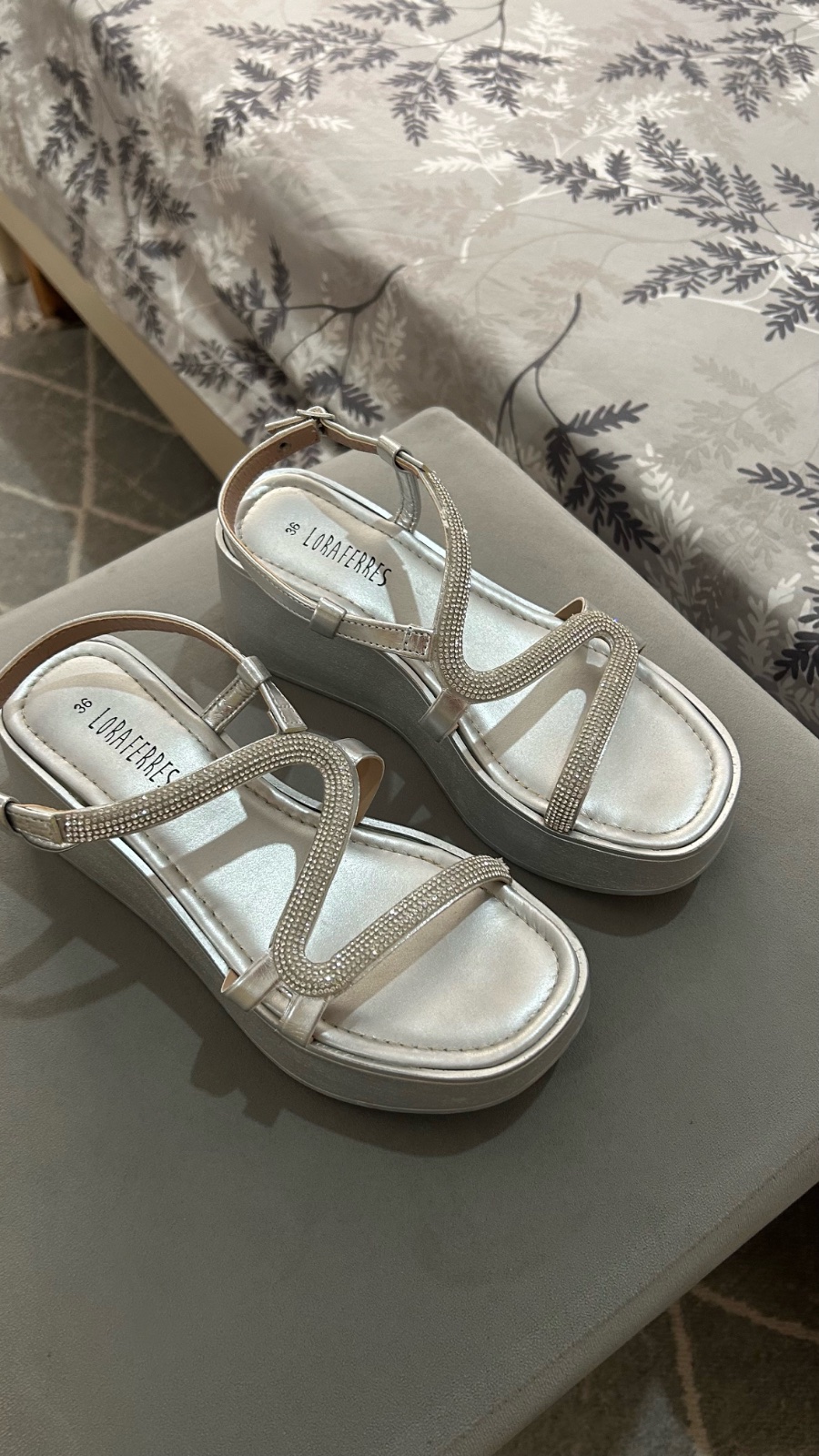 Sandale argent