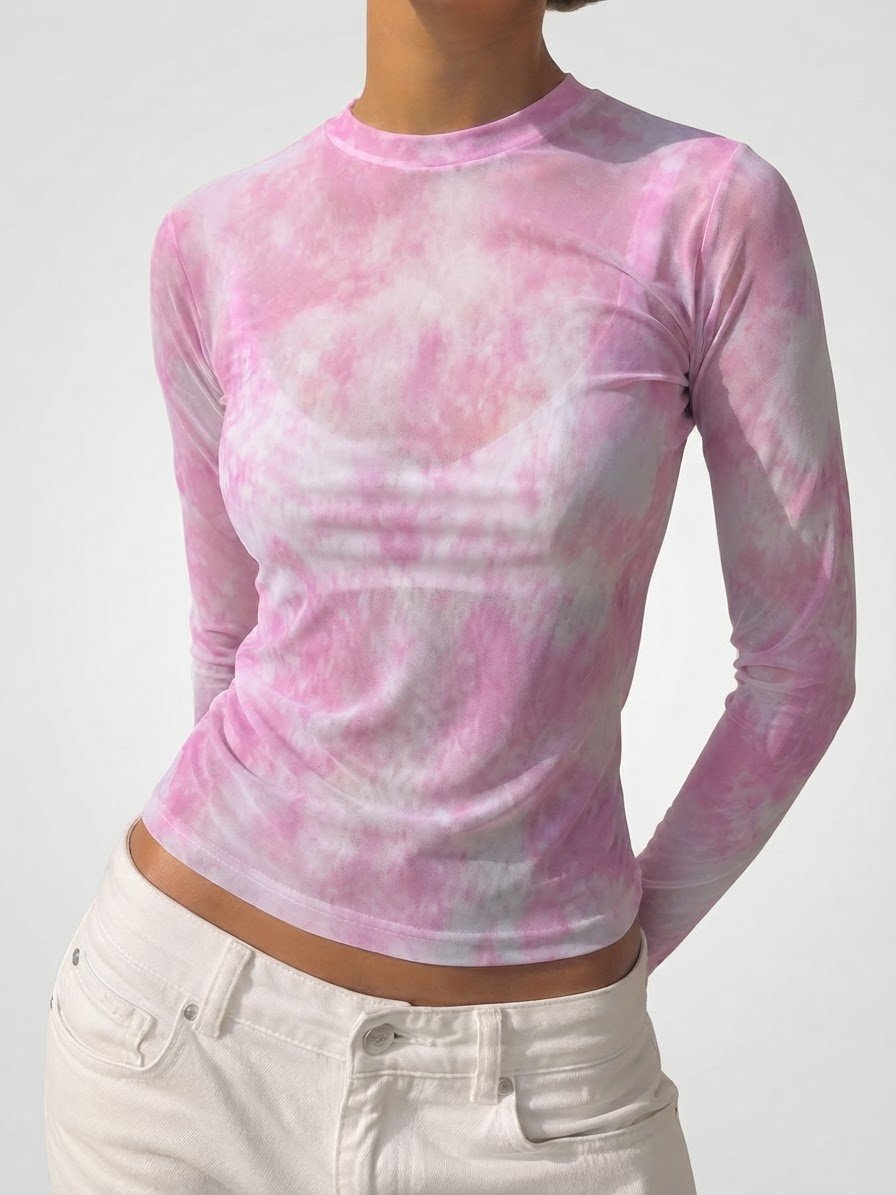Soft Pink Transparent Long Sleeve 💕