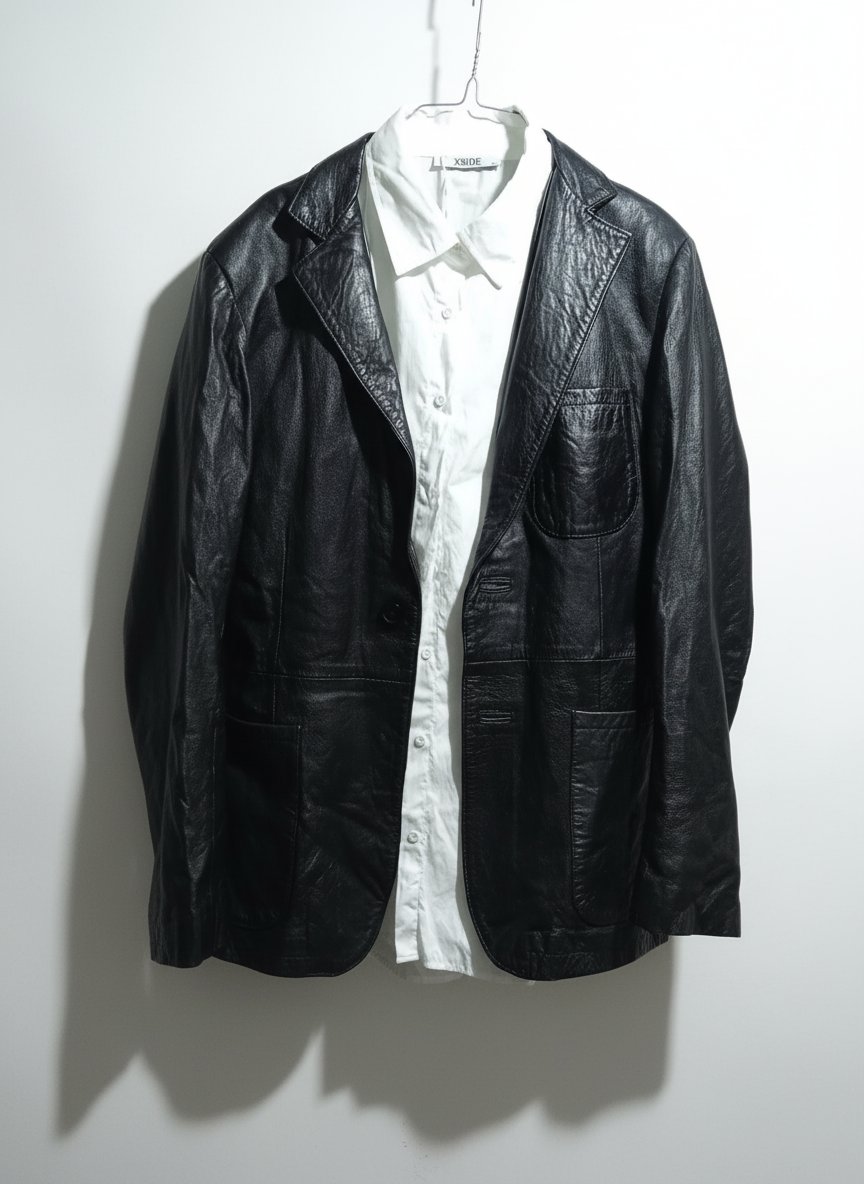 Veste cuire tailleM