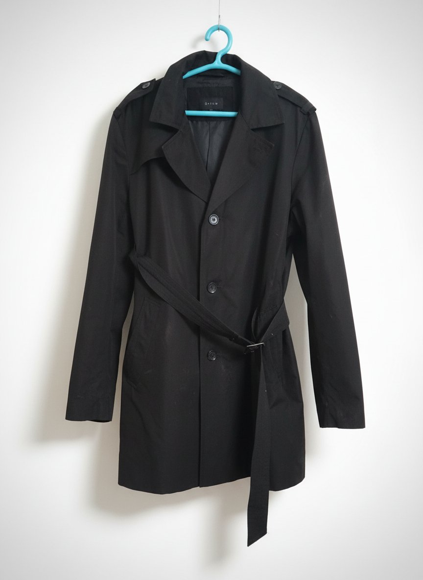 Trench-coat noire L