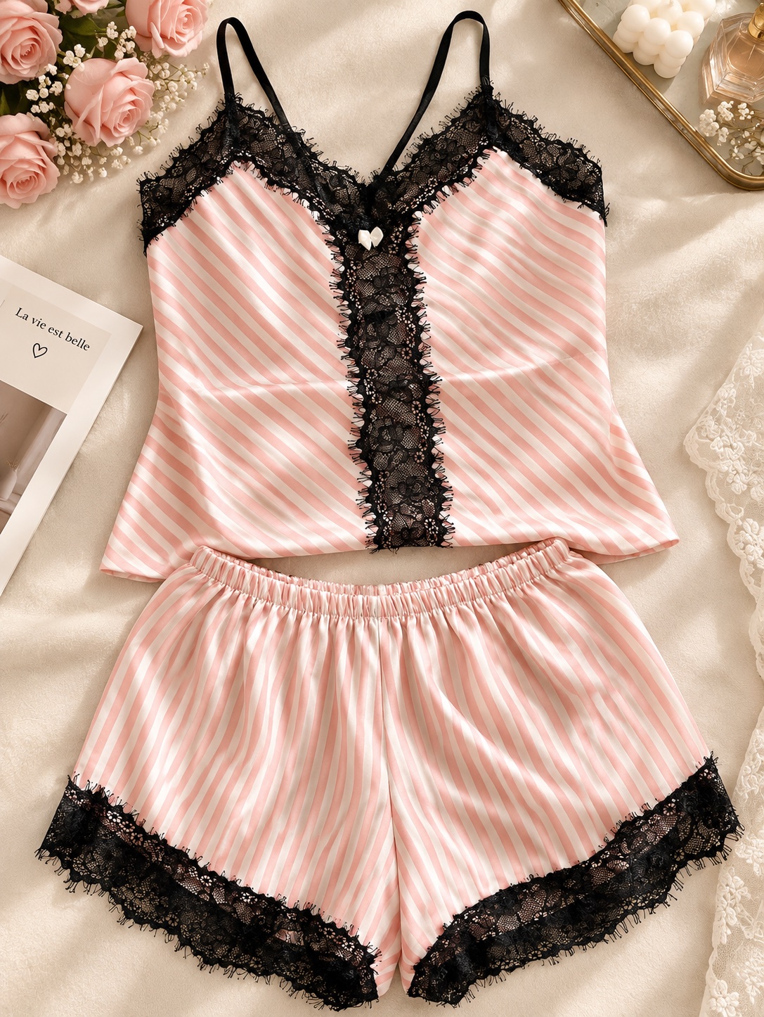 Lingerie en satin de soie made turkiya style victoria 