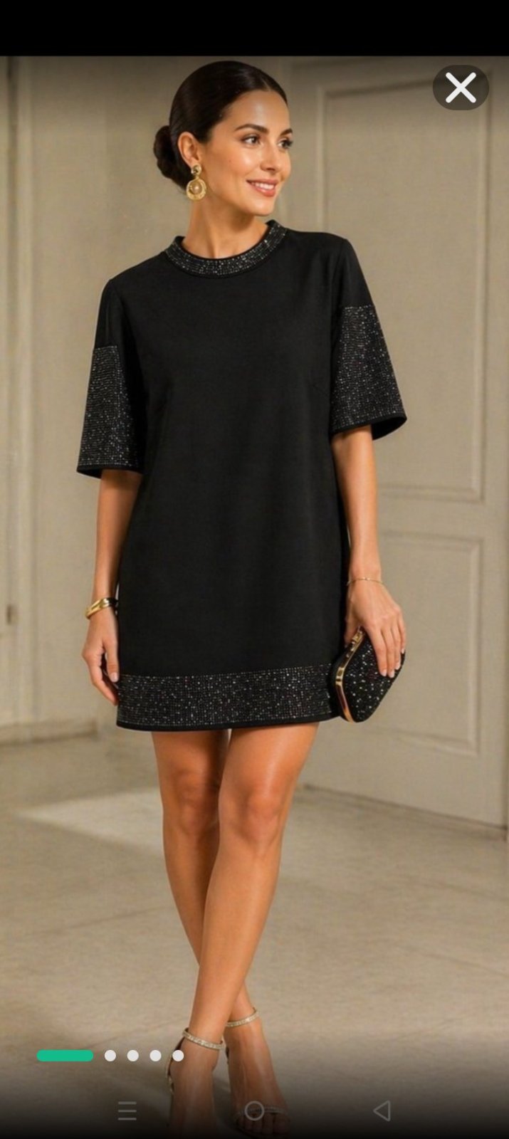 Robe élégante et sobre de marque Classic Tricot. Taille M/ L 