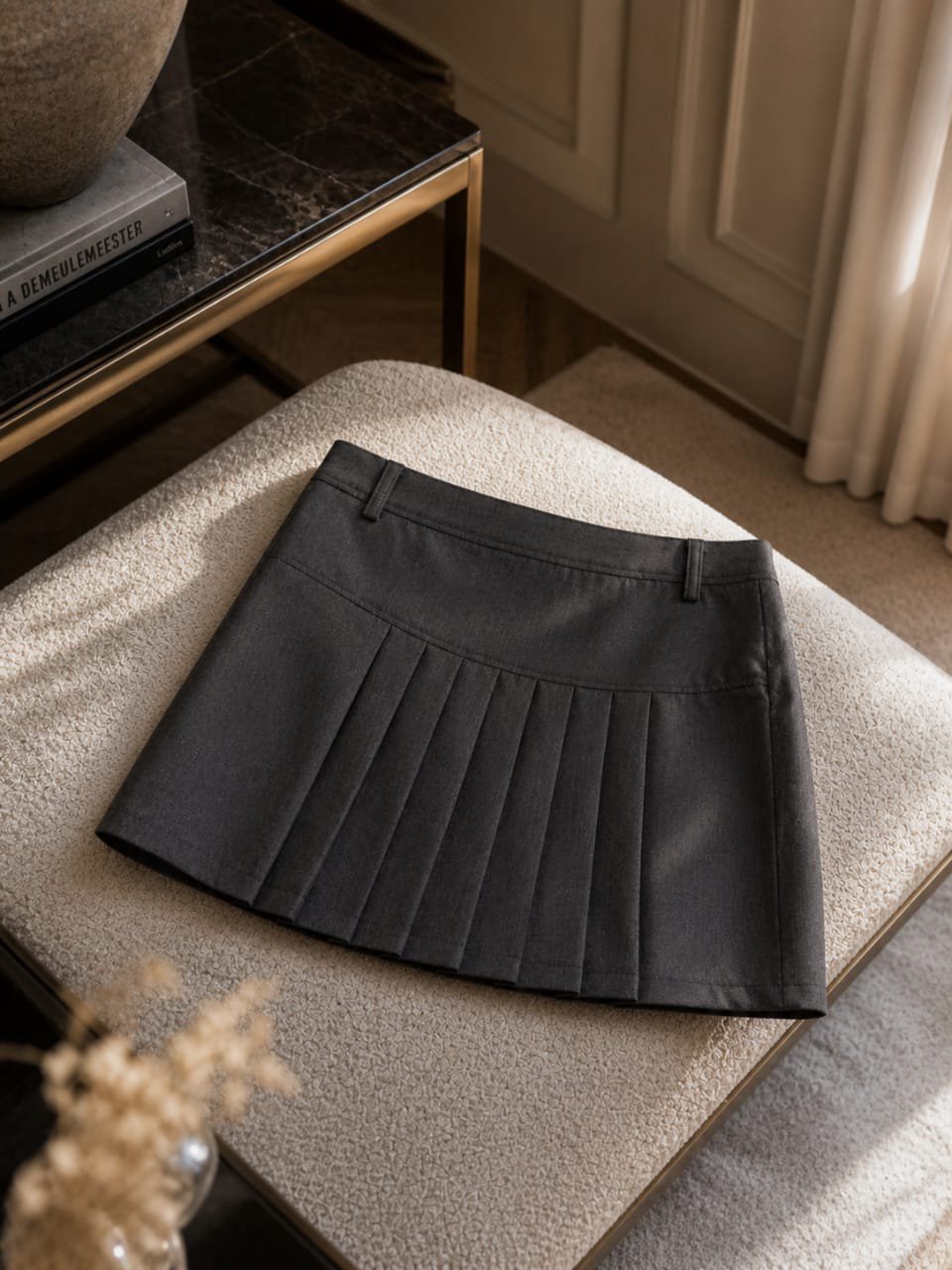 Petite jupe grise de la marque Esprit, taille 40