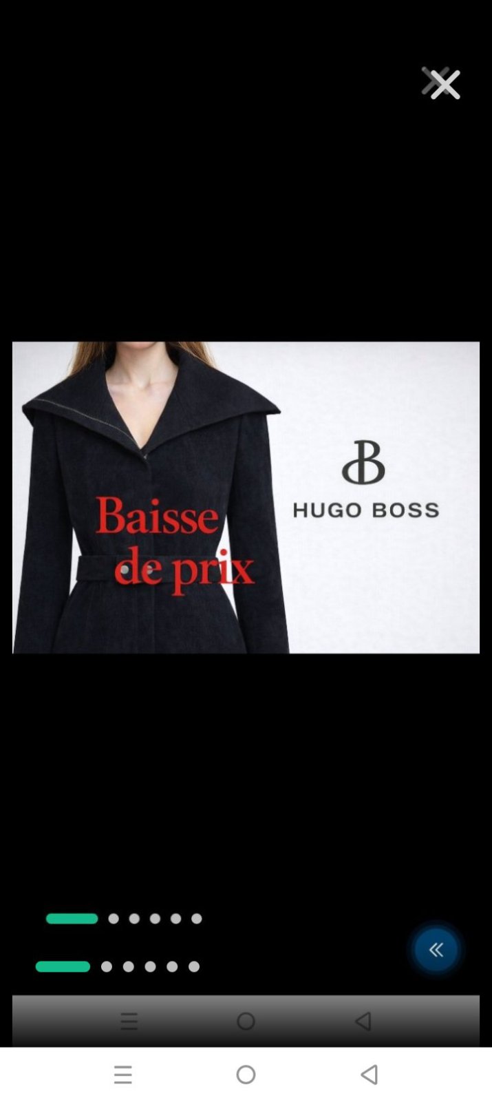 Magnifique manteau en laine pure Hugo Boss