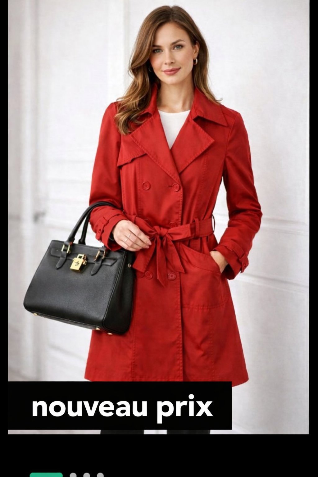 Magnifique trench coat rouge de la marque Sasch