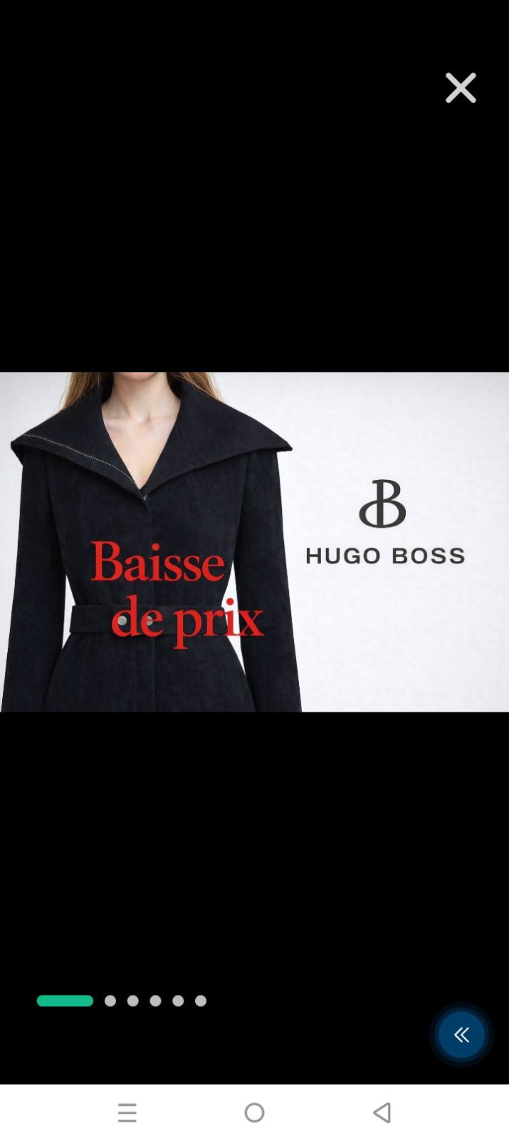 Manteau en laine pure Hugo Boss