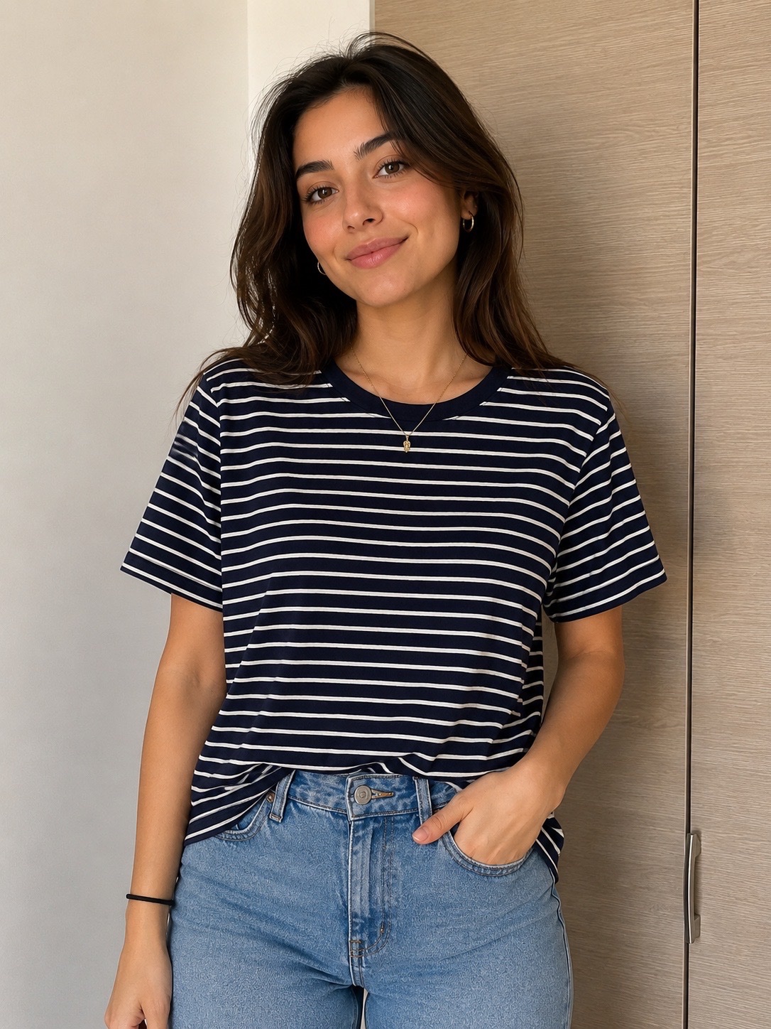 T-shirt marin Stradivarius