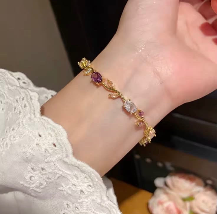 Bracelet  tulipe 