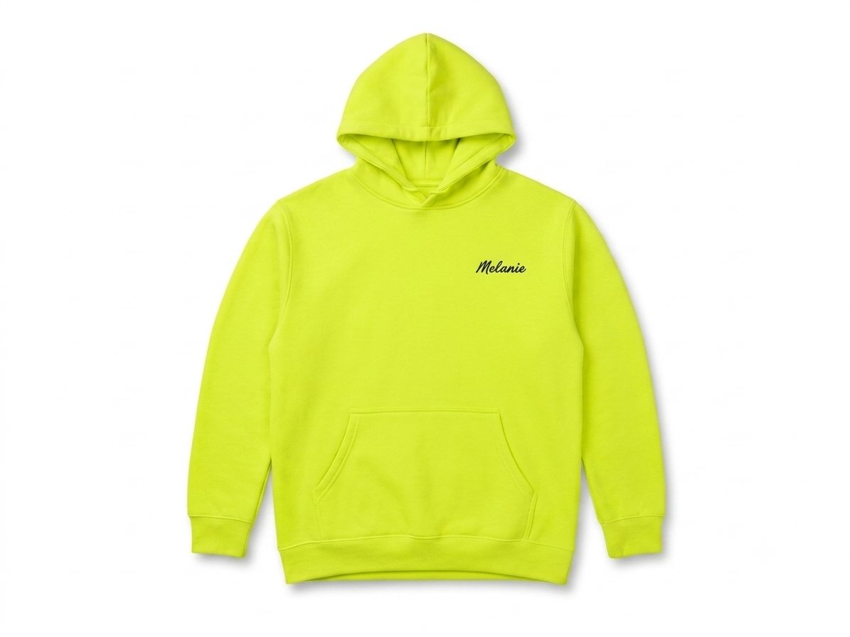 Sweat à Capuche "Melanie" - Jaune Fluo