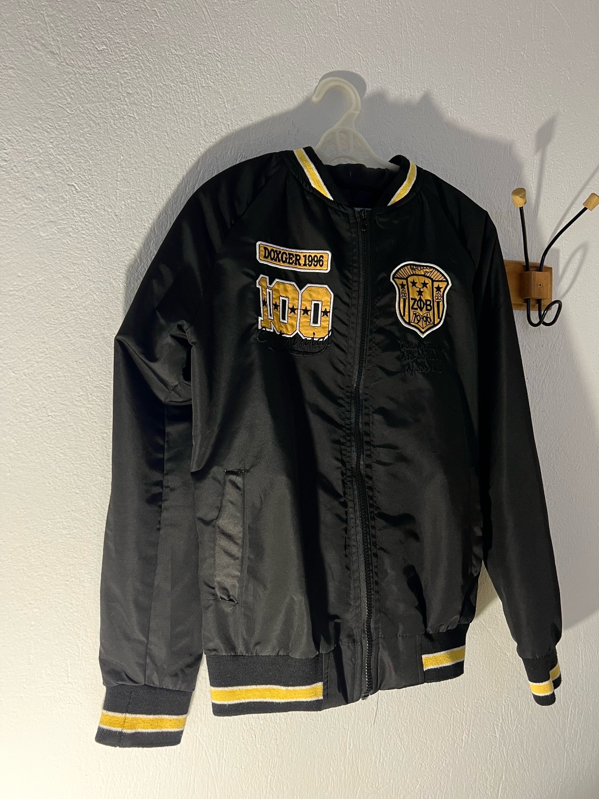 Blouson Bomber Noir "Doxger 1996"