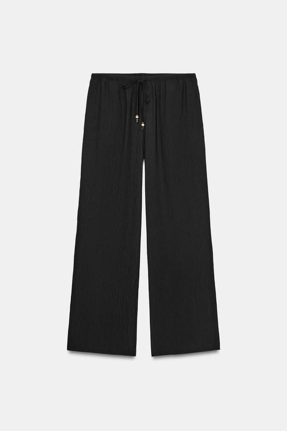 Pantalon fluide large zara