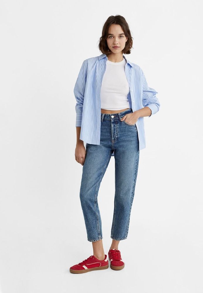 Pantalon stradivarius mom fit 