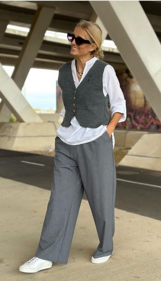 Ensemble en laine : gilet + pantalon