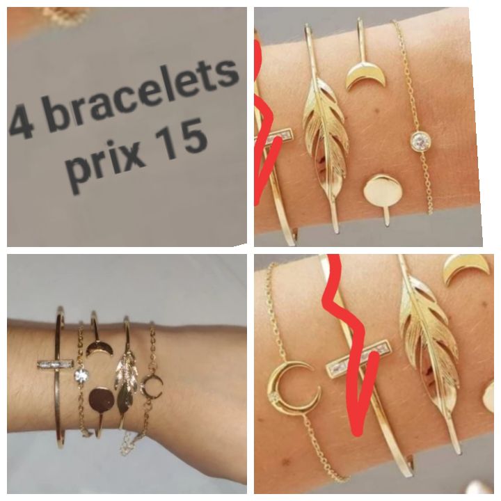 4 bracelets 