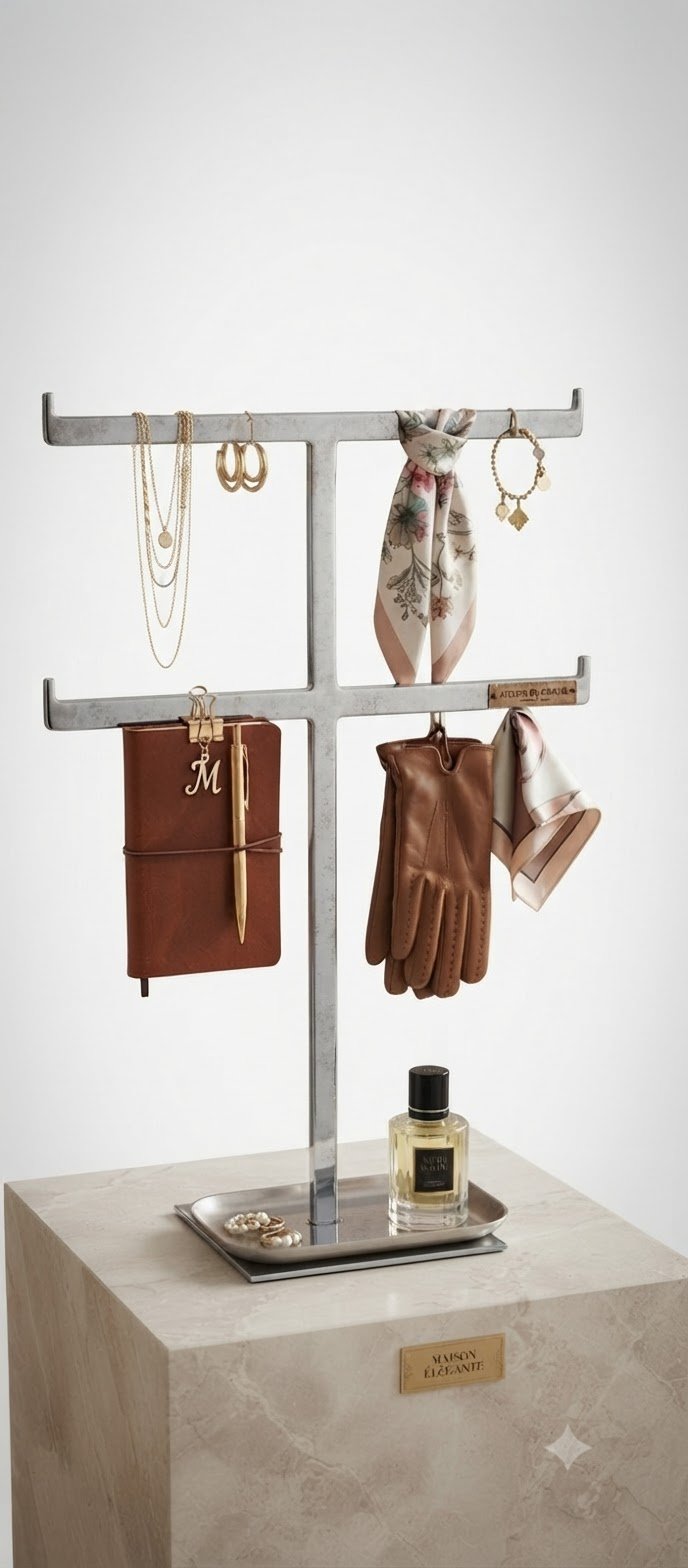 Support inox pour accessoires 