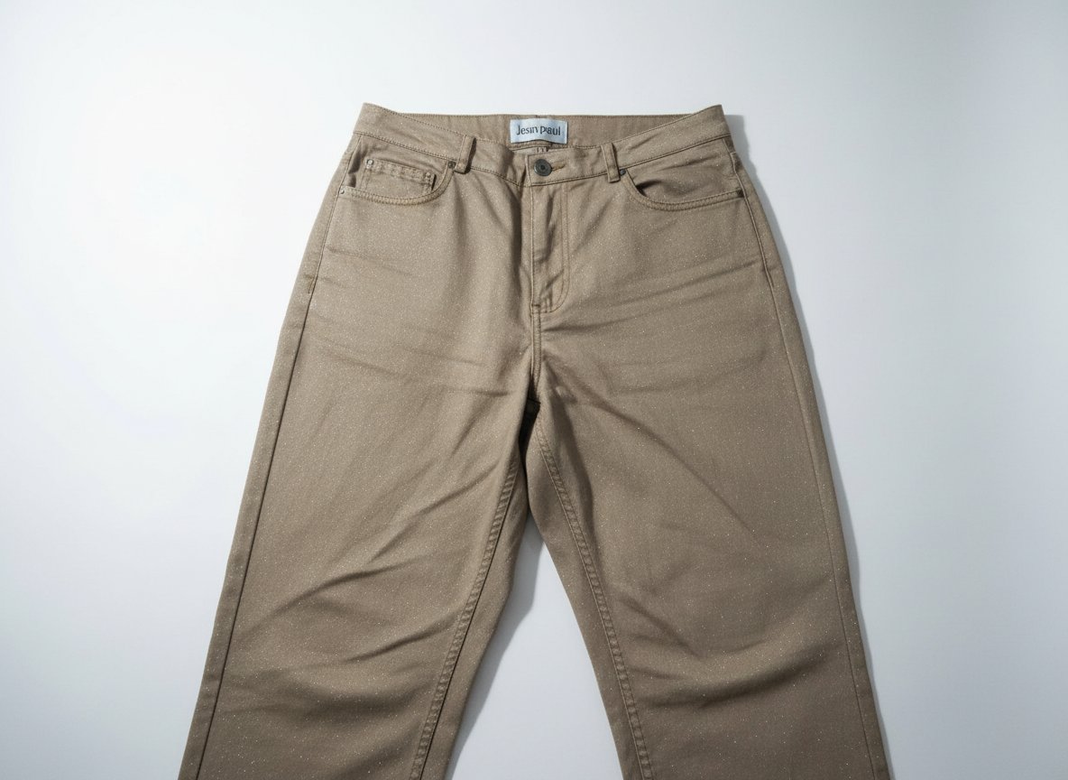 Pantalon pailleté en doré 