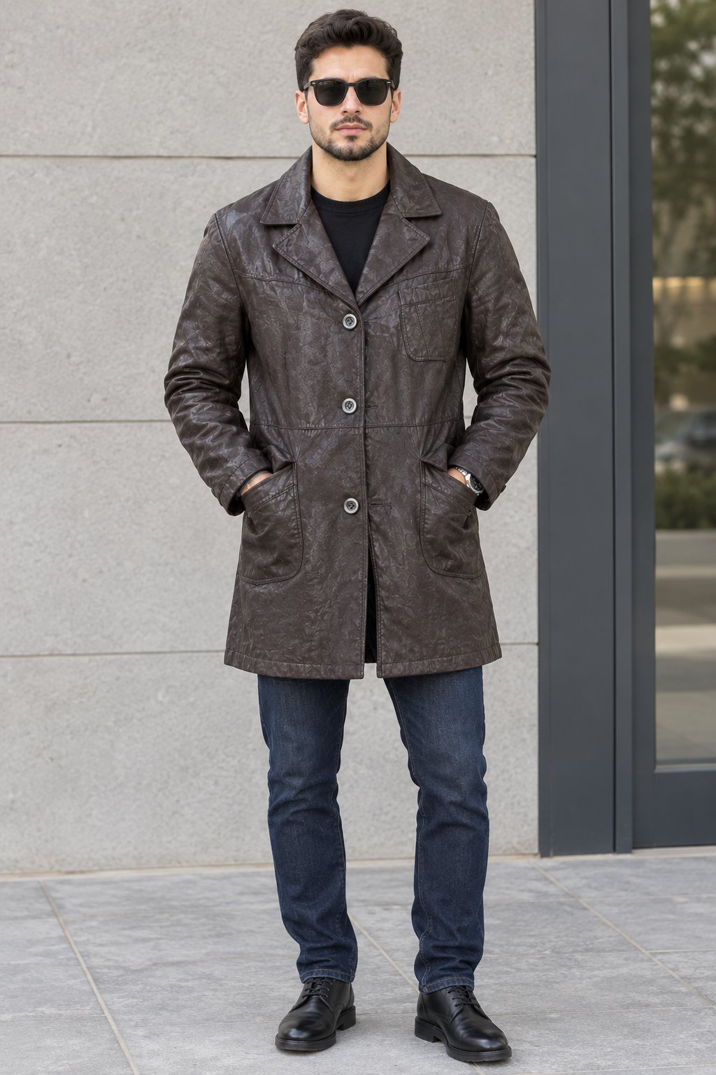 Blazer cuir 