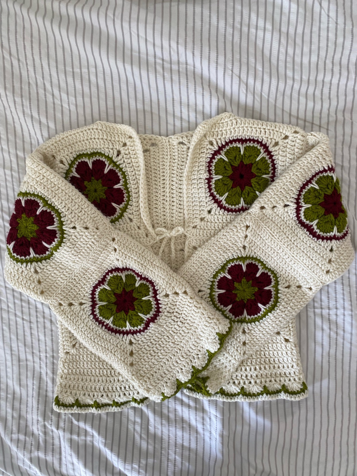North african flower cardigan 