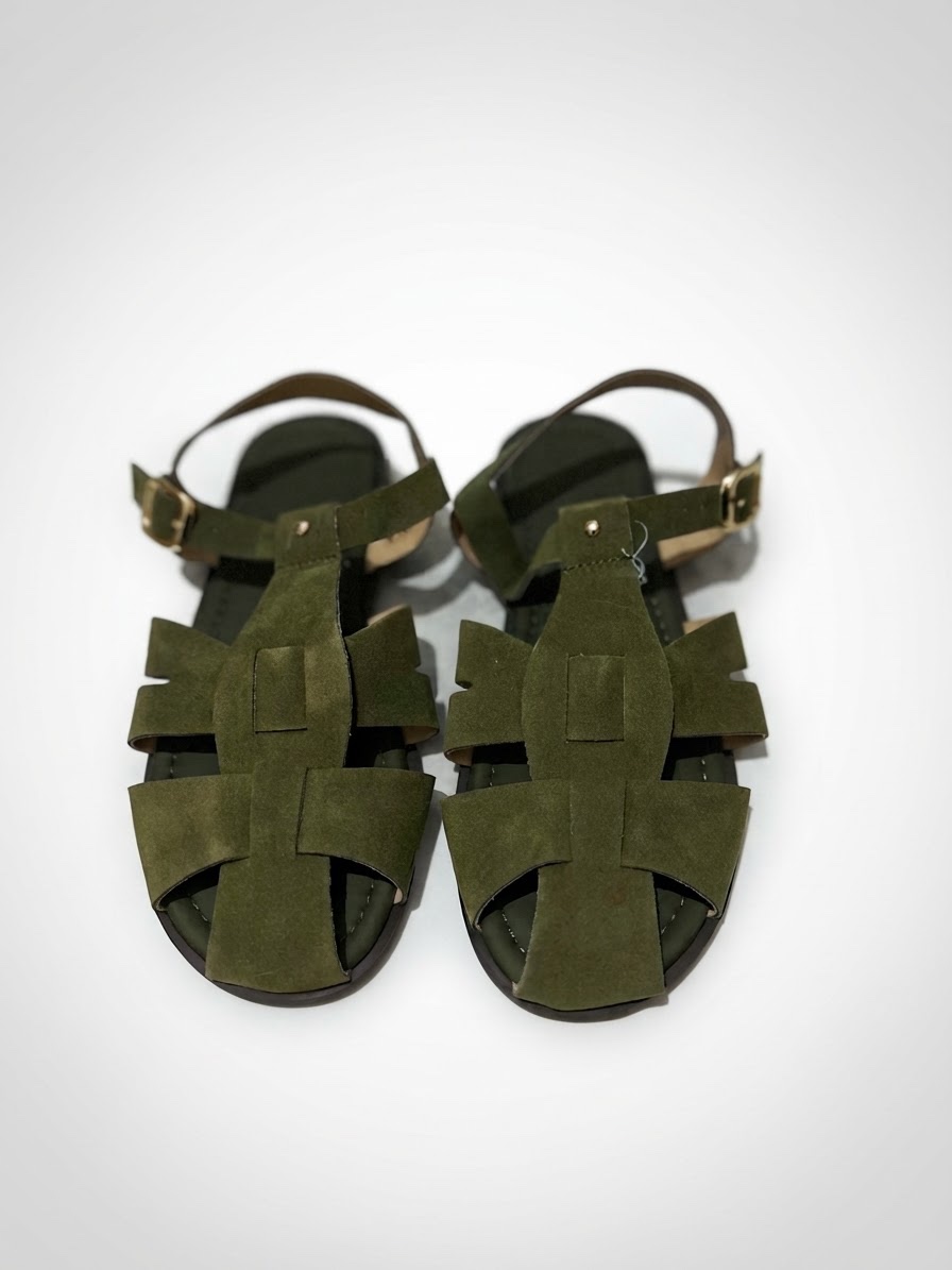  Sandales vert kaki pointure 40