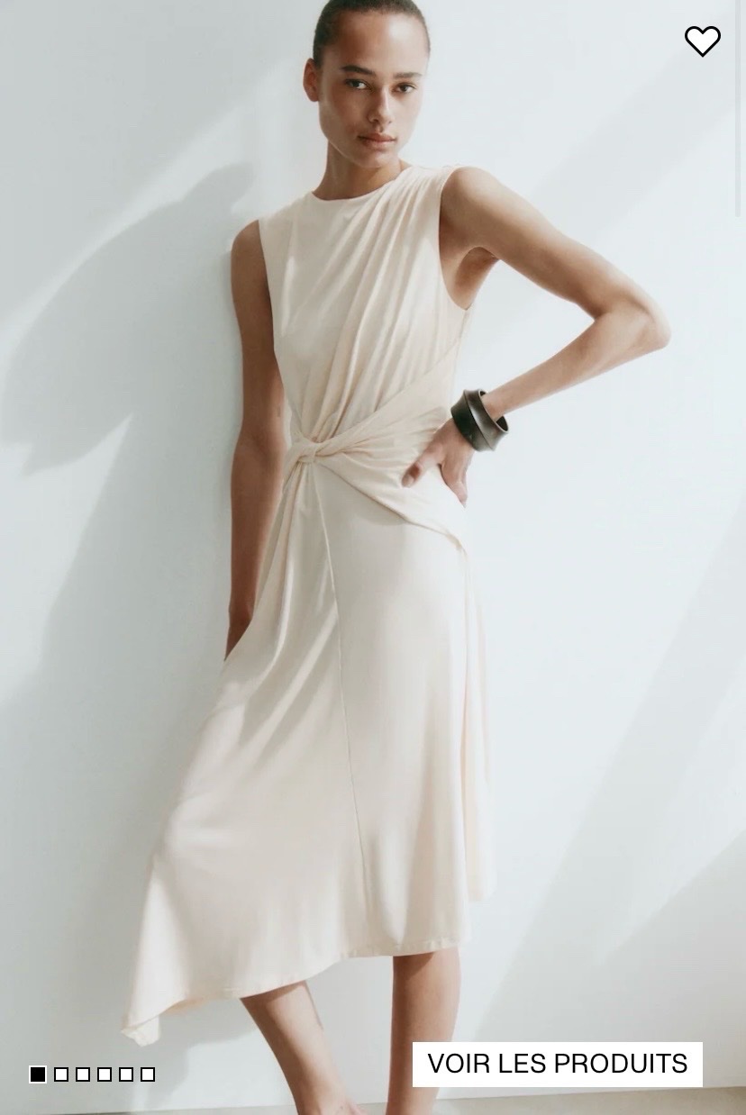 Robe HM asymétrique