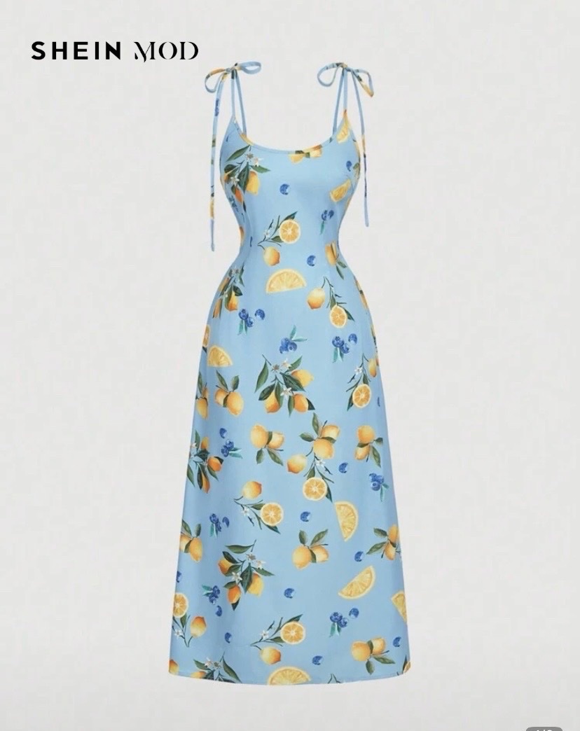 Robe neuve motif citron