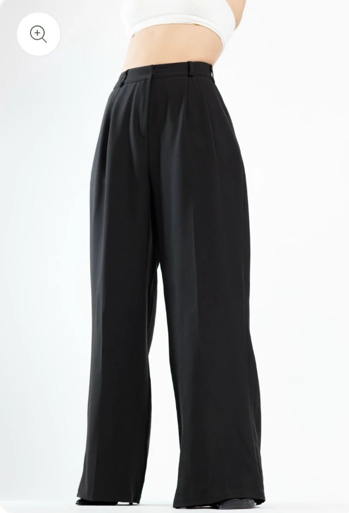 Pantalon large noir