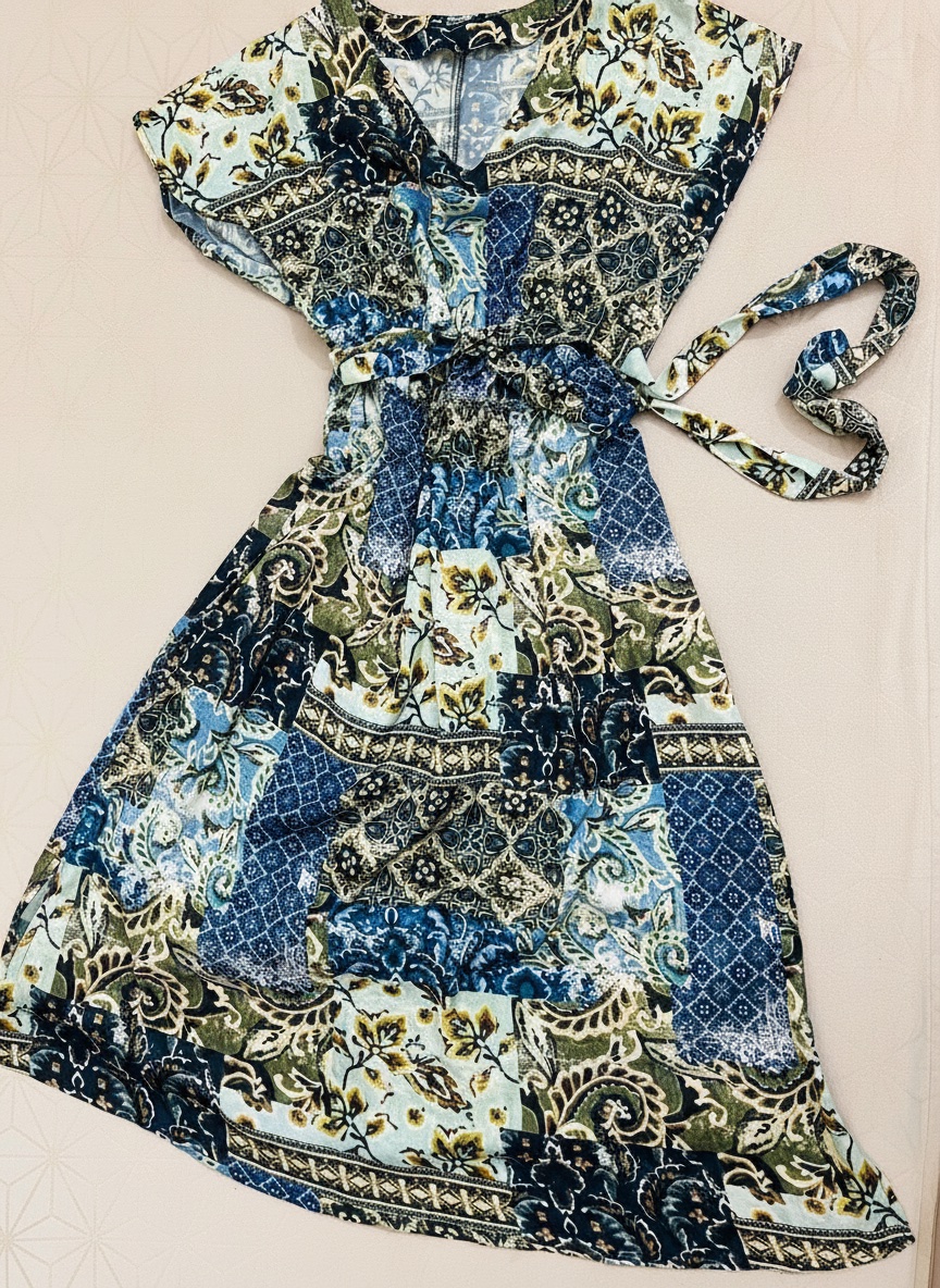 Robe effet satiné 