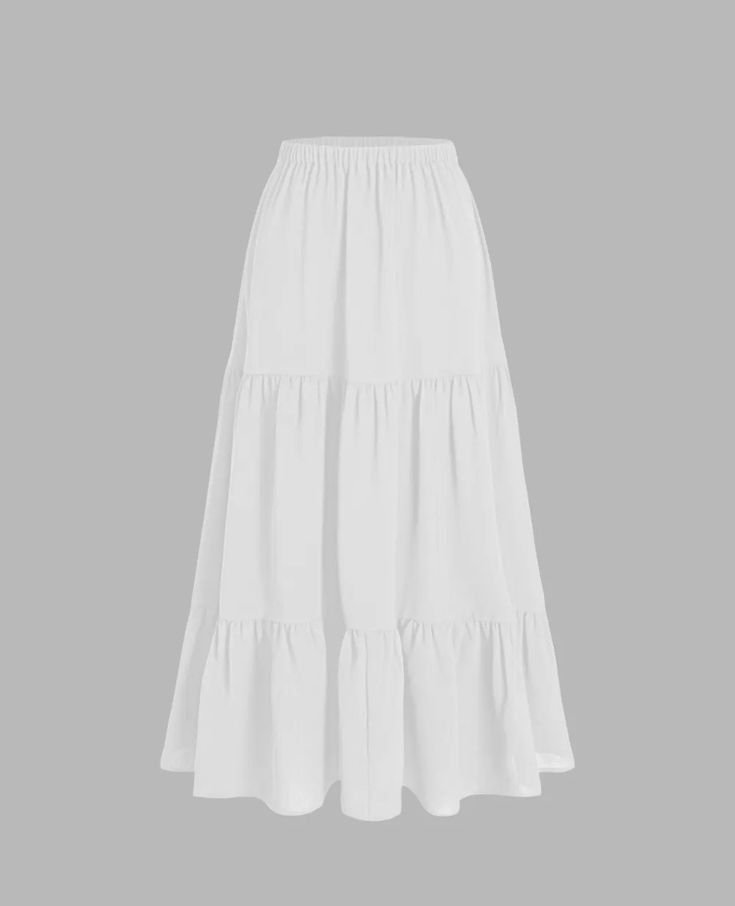 Longue jupe blanche