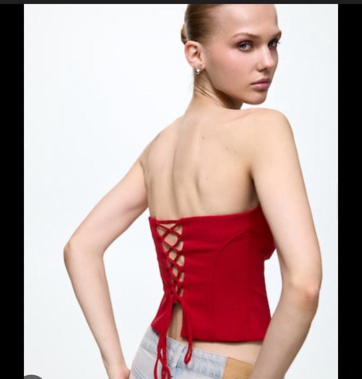Bustier rouge 