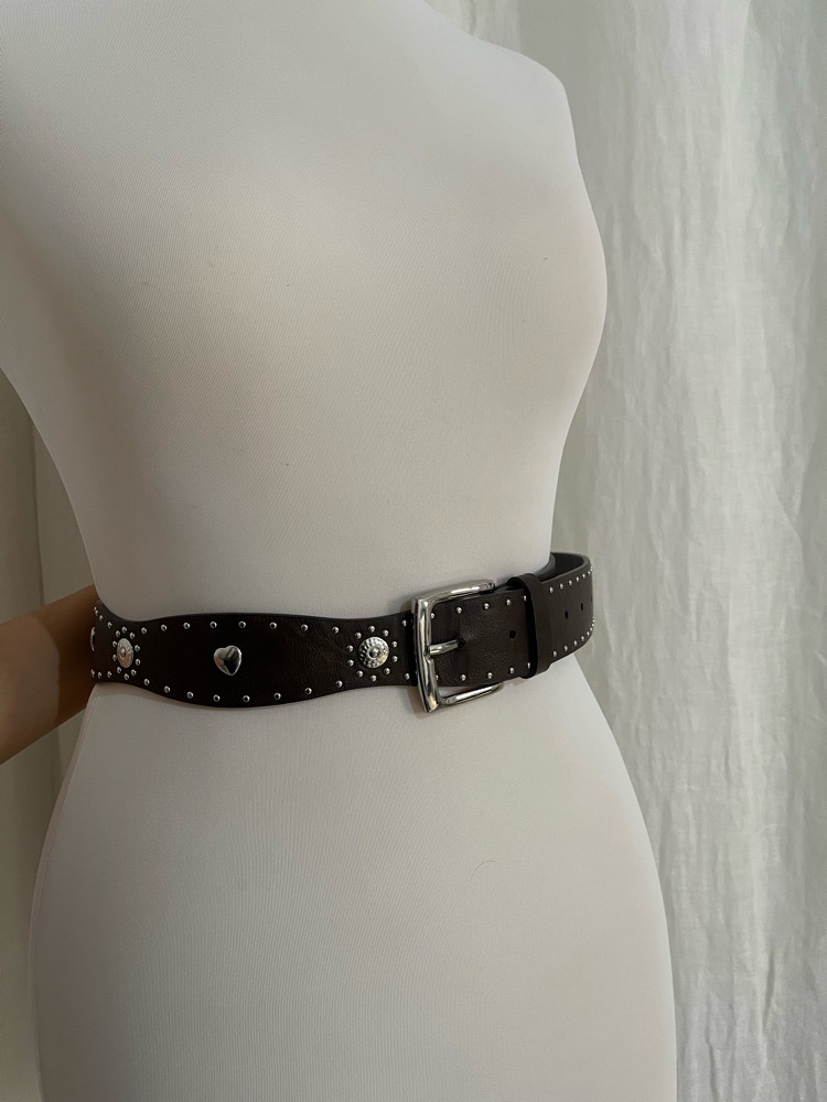 Ceinture maron en cuire