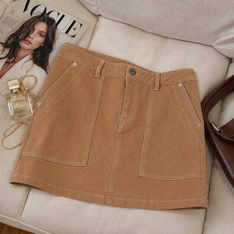 Jupe Jean beige