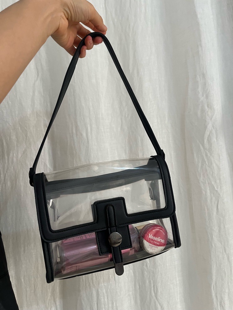 Sac noir et transparent 