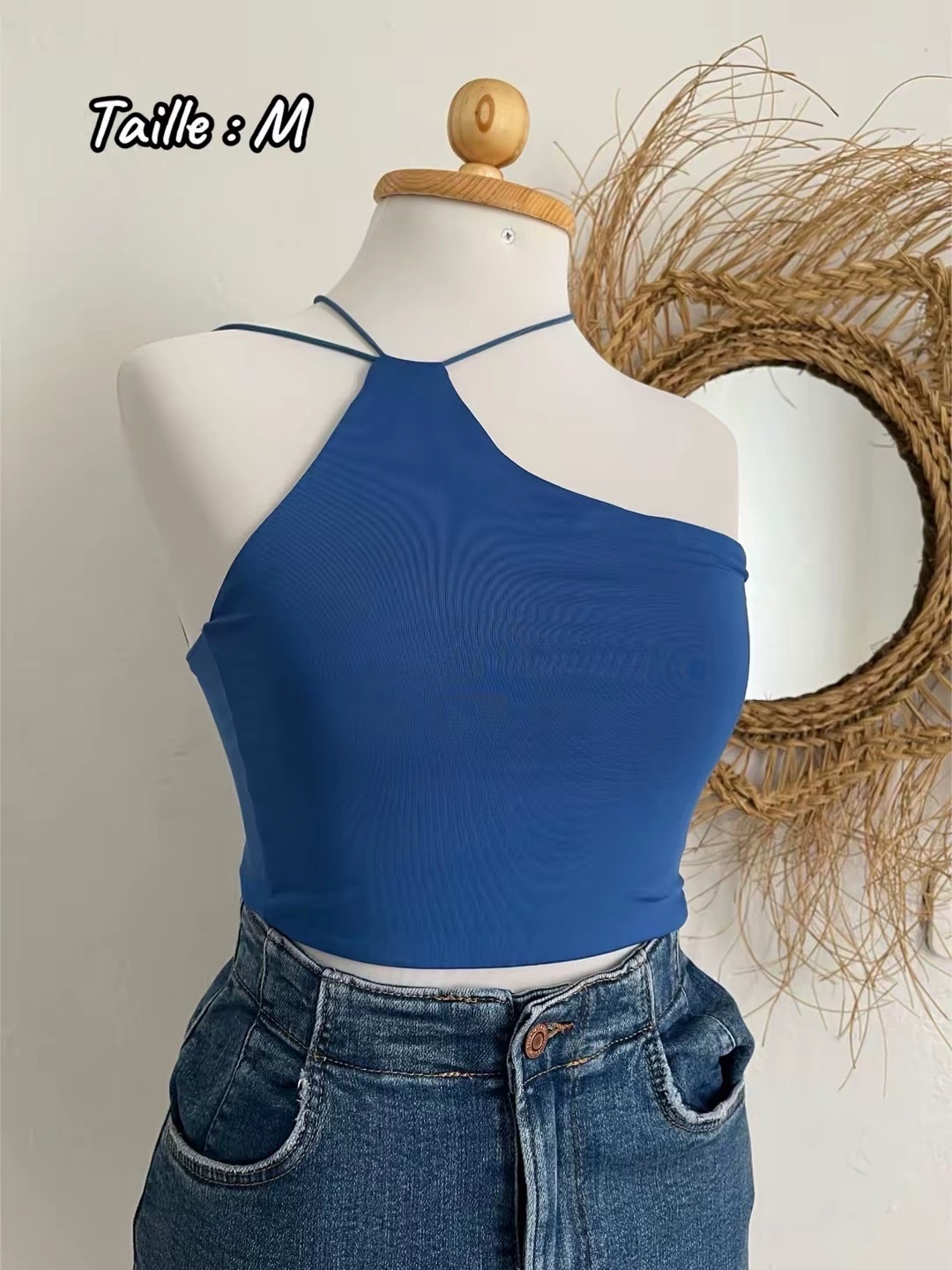 Top bleu asymétrie