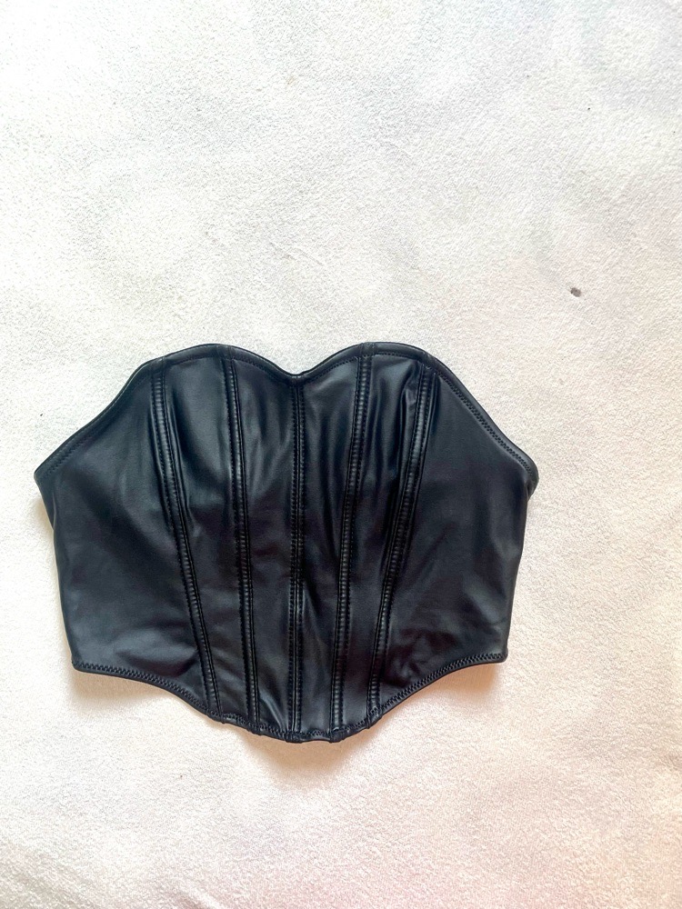 Top corset similicuir