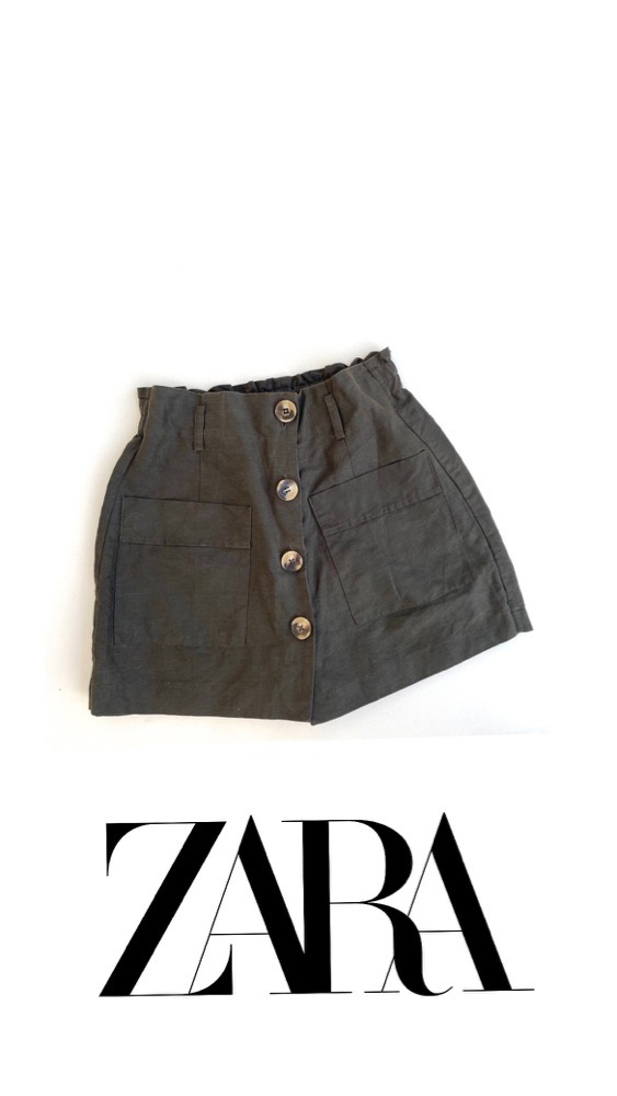 Jupe short lin zara neuf