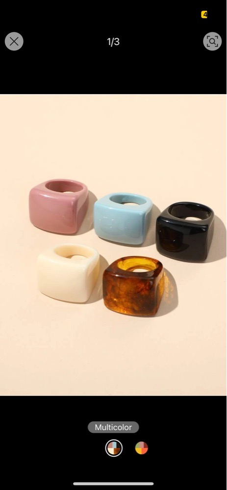 bague shein emporté neuf jamais utilisé