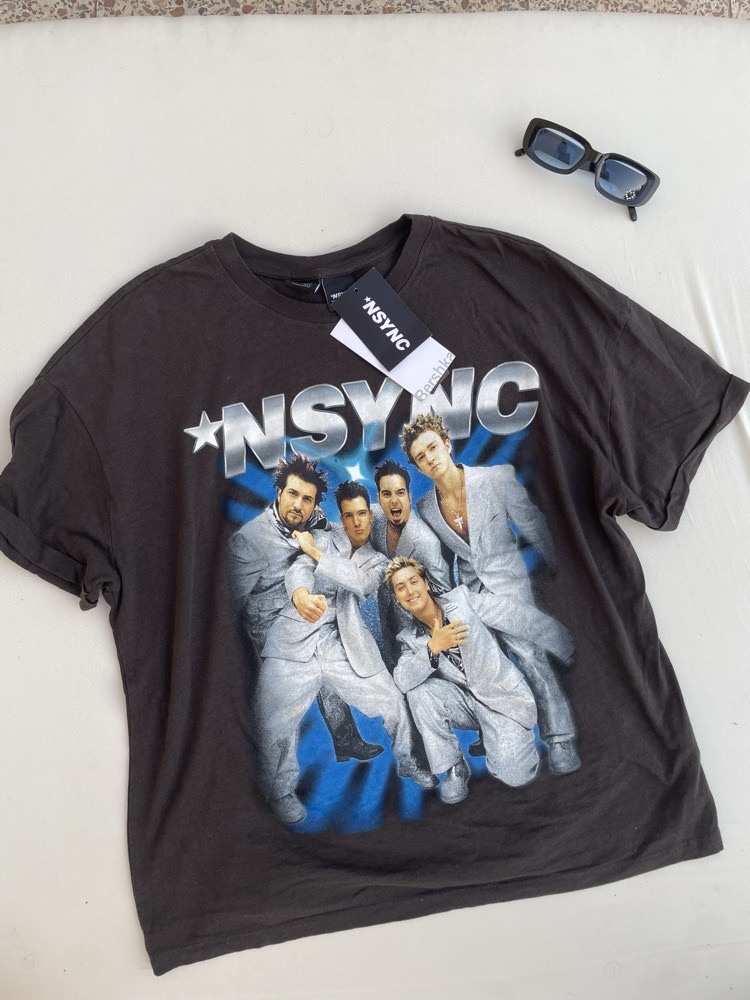 t-shirt bershka nsync neuf