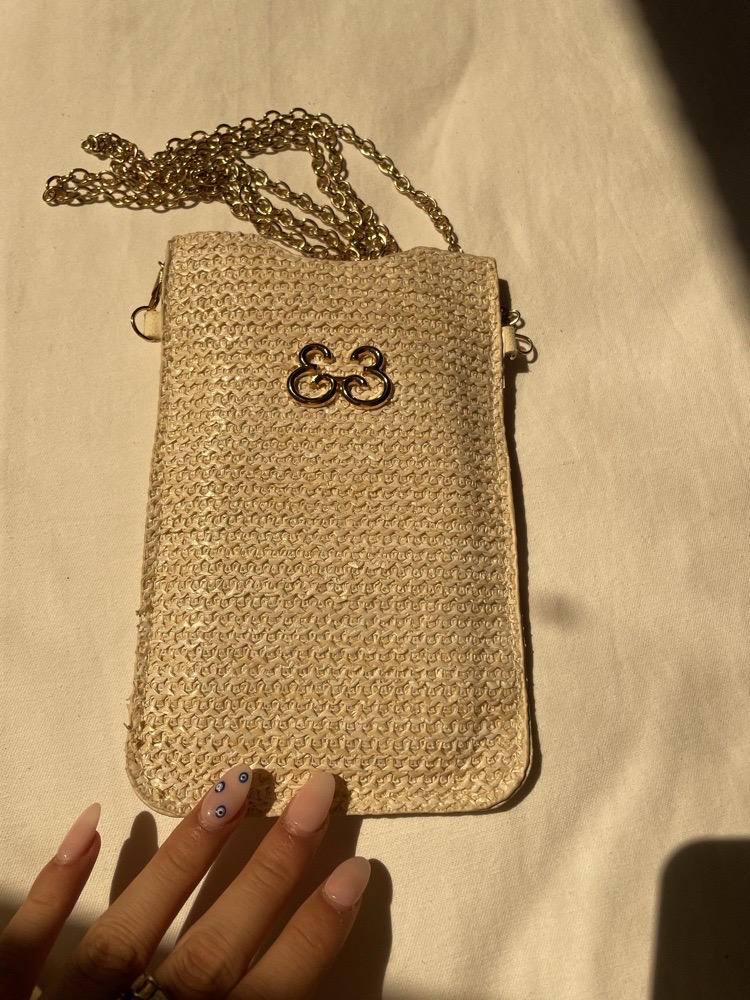 sac porte telephone effet crochet 