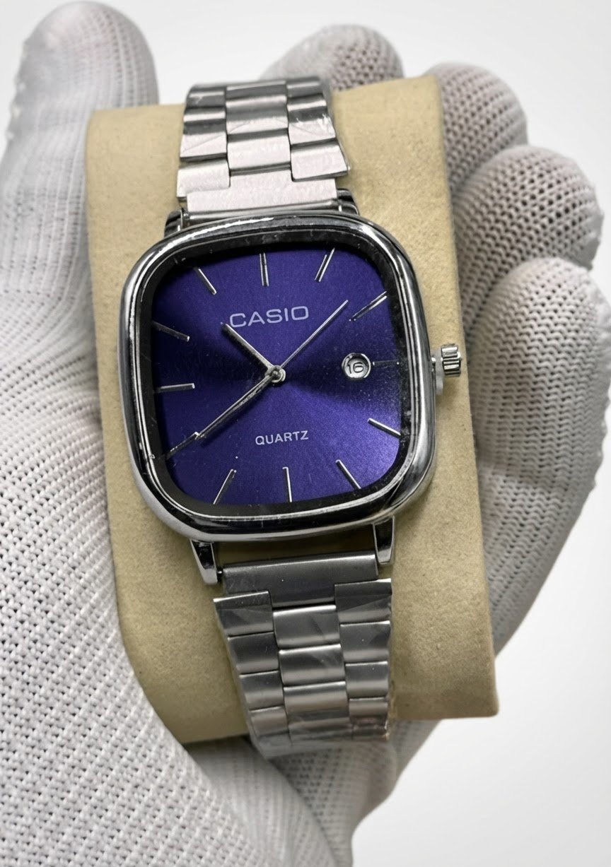 Casio watch blue inoxydable 