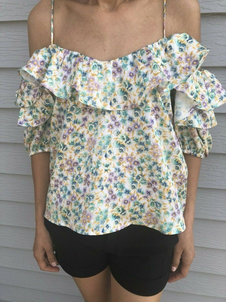 Top zara floral