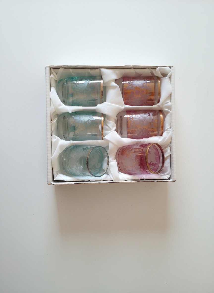 6 petits verres 
