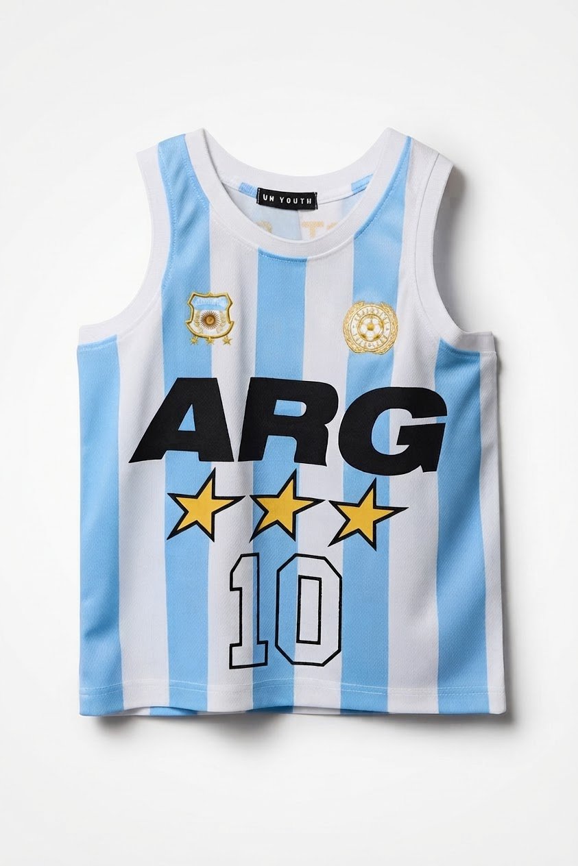 Argentina Graphic Mesh Tank